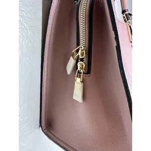 Gramercy & Grand Satchel Bag Womens Medium Pink Faux Leather Vegan Zip Purse thumbnail 3