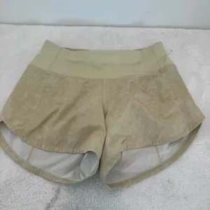 Lululemon Speed Up Mid-Rise Short 4" Gravel Dust Dew Green Multi / Dew Green 2 thumbnail 2