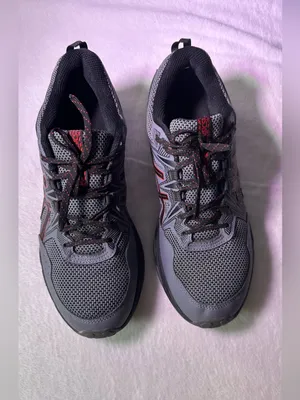 ASICS Gray and Red Men's Running Sneakers thumbnail 4