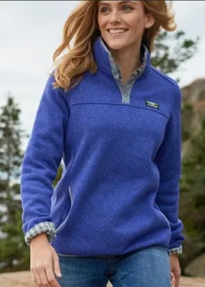 LL Bean sweater Fleece Pullover Blue Size XS thumbnail 1