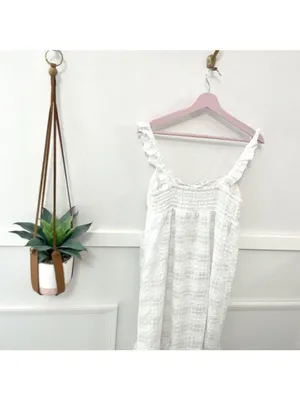 Lovers & Friends Rosine Midi Dress Size XS White Cottagecore Coastal Summer Chic thumbnail 8
