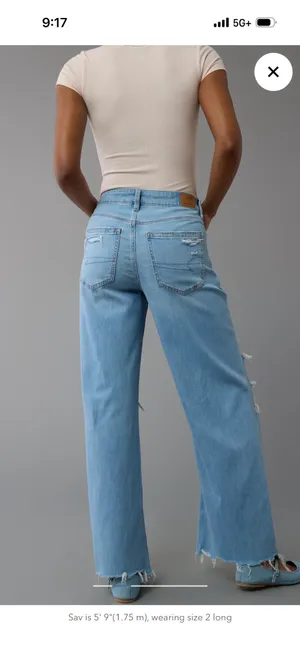 American Eagle High-Rise Straight Jeans thumbnail 2