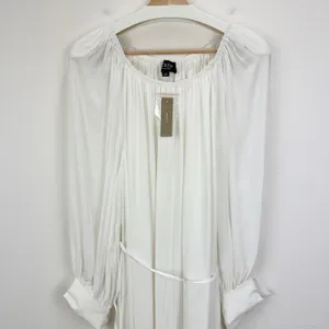J.Crew Collection Sheer Maxi Dress Viscose Oversized Minimalist Boho Medium NWT thumbnail 4