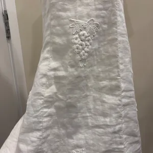 Corey Lynn Calter Anthropologie Lorient White Linen Crochet Mini Dress 6 Cottage thumbnail 9