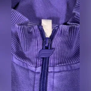 Fabletics Purple Quarter-Zip Sweatshirt large thumbnail 4