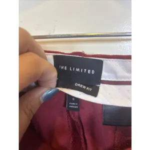 The Limited Drew Fit Size 8 Merlot Dress Pants Wide Leg Classic Velvet Old Money thumbnail 2