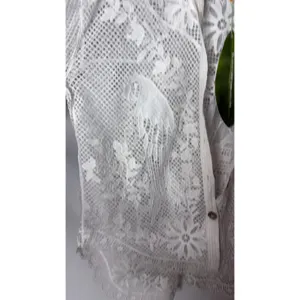 New Farm Rio Landscape guipure lace shirt off white sz XS thumbnail 5