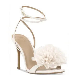 I.N.C. International Concepts Size-9M Harvina Flower Heels Preppy‎ White thumbnail 2