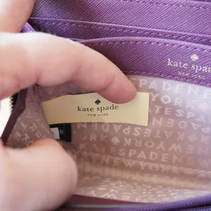Kate Spade New York Plum Purple Saffiano Leather Zip Around Continental Wallet thumbnail 6