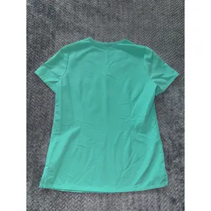 FIGS Women's Technical Collection Scrub Top‎ Green Short Sleeve Pocket Sz Xs thumbnail 6