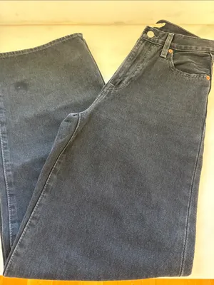 Levi's Women's Charcoal Wide Leg Jeans thumbnail 6