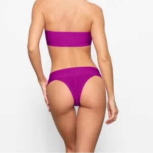 SKIMS ( (C4) ) Knit Swim Cheeky Bikini Bottom in Lollipop NWT M thumbnail 3