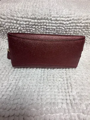 Coach Metallic Cherry Leather Cosmetic Case Makeup Bag Zip Pouch F23332 thumbnail 6