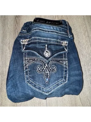 Rock Revival sora capri crop cropped Women's Dark Blue Jeans thumbnail 7