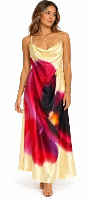 Abercrombie & Fitch Julia Strapless Slip Maxi Dress Floral Sz S NWT thumbnail 1