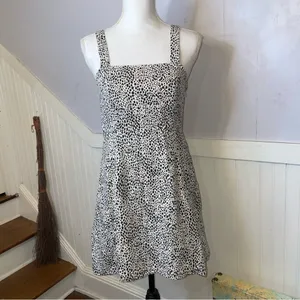 American Eagle leopard print mini dress grunge goth animal print S thumbnail 2