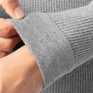 FRUIT OF THE LOOM Womens Waffle T-shirt Size 20 Thermal Style Gray New thumbnail 4