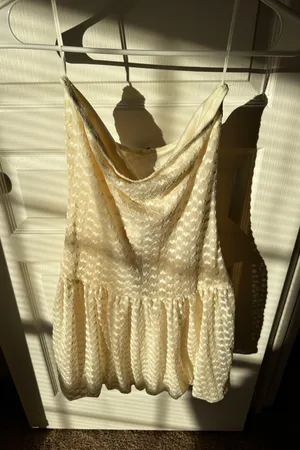 White Mini Dress Size M thumbnail 7