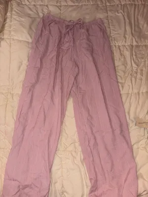 Pink linen pants Size M thumbnail 2