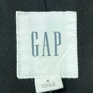GAP Women's Black Double Breasted Long Sleeve Notch Collar Blazer Coat Jacket 4 thumbnail 4