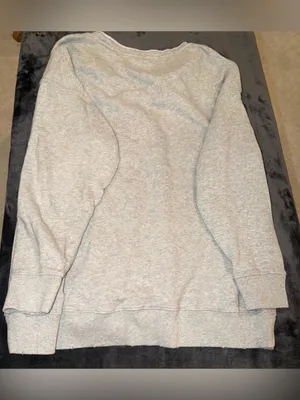 Aerie Lace Up Oversized Crew Sweatshirt in Gray Size Medium thumbnail 12