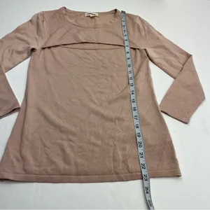 L'Agence Jocelyn 3/4 Sleeve Cutout Sweater Blush‎ Pink Womens Stretch Small NWOT thumbnail 9