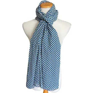 Womens Boutique Chic Polka Dot Head Neck Scarf Scarves Pashmina Wrap thumbnail 2