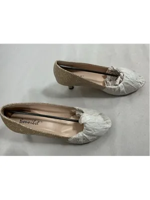 Womans New In Box Bonnibel Wonda Slip On Pumps Size 6.5 Champagne thumbnail 2