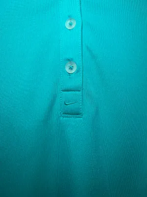 Nike Golf Womens Dri-FIT Tour Performance Polo Shirt Teal Blue NWT Cool Size XS thumbnail 2
