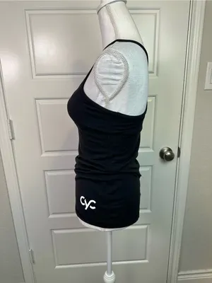 Lululemon Flow Y Performance Yoga Tank Top Light Support Black Logo Size 6 thumbnail 4