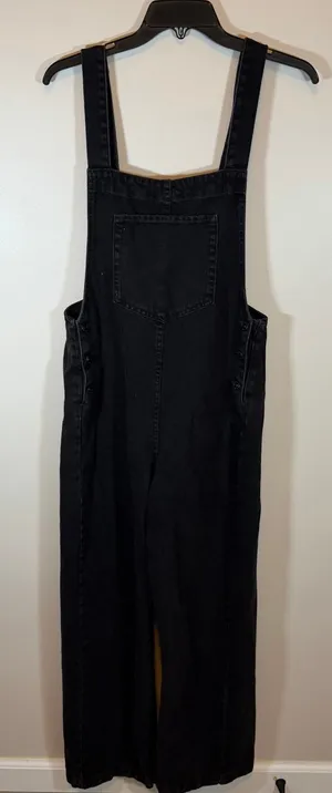 We the Free Black Denim Wide Leg Overall Bibs Womens S Utility Grunge Streetwear thumbnail 1
