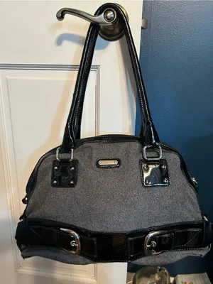 Grey and Black Women's Naturalizer brand Satchel Handbag thumbnail 1