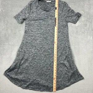 12 pm by Mon‎ Ami Heathered grey short sleeve dress size medium round neck Basic thumbnail 3
