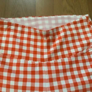 NWT TeezHer Orange Gingham Capri Slim Pants thumbnail 9