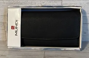 MUNDI Wallet RFID Blocking Credit Card‎ Checkbook Classic Casual Minimalist thumbnail 1