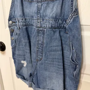 SeeThruSoul denim Overalls shortalls size 30‎ thumbnail 3
