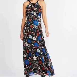 Maternity halter maxi dress by A Pea In The Pod size medium, beautif… thumbnail 2