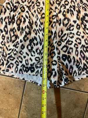 Johnny Was Calme cheetah print athletic shorts, large thumbnail 8