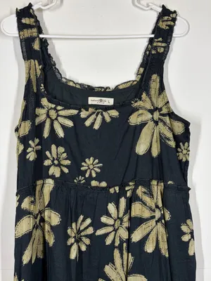 Natural Life Adele 100% Cotton Floral Maxi Dress Size Large thumbnail 7