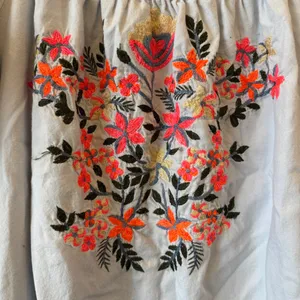 We The Free Free People Women's Light Blue Fleur Du Jour Embroidered Mini Dress Size M‎ thumbnail 4