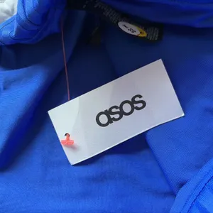 ASOS Ribbed‎ High Waist Bikini Bottoms Womens Size 2 Blue Swim Beachwear Ribbed thumbnail 2