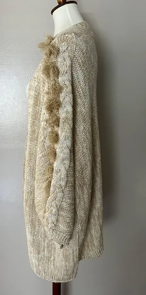 Anthropologie Braided-Sleeve Cardigan thumbnail 9
