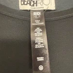 Beach Riot Black Mesh Hem Long Sleeve Top thumbnail 2