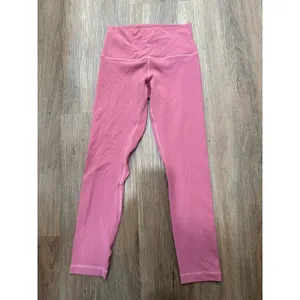 Lululemon Align High-Rise Crop 21 Brier‎ Rose Pink Nulu Yoga Leggings Size 4 thumbnail 3