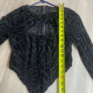Stylish Black Patterned‎ Women's Top Size undefined thumbnail 6
