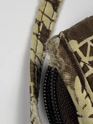Vera Bradley Mini Hipster Crossbody Brown Imperial Toile Retired Quilted Bag thumbnail 6