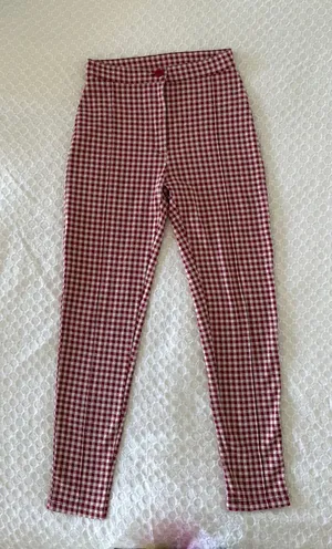Free People Gingham Pants Skinny thumbnail 1