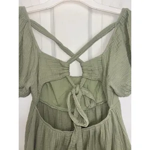 Princess Polly Sage Let’s Dance Mini Babydoll Dress 2 Puff Sleeve Milkmaid Hoco thumbnail 7