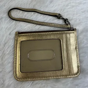 Coach Gold Card Holder Wallet thumbnail 2