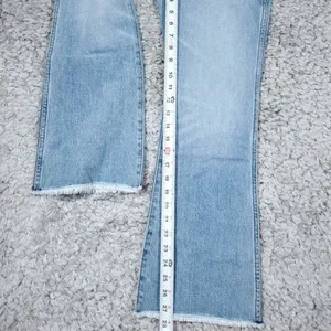 Wrangler Wrock 672 High Rise Kick Flare Jeans Light Wash Blue Cowgirl Size 25x28 thumbnail 9